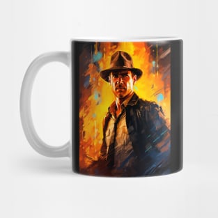 Stylish man in a hat Mug